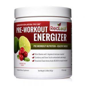 RedLeaf PRE-WORKOUT ENERGIZER (Cranberry Lime Flavor) Nutrition