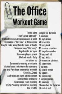 The Office Workout Game Fitness Hacks