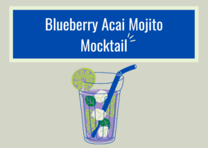 Blueberry Acai Mojito Mocktail