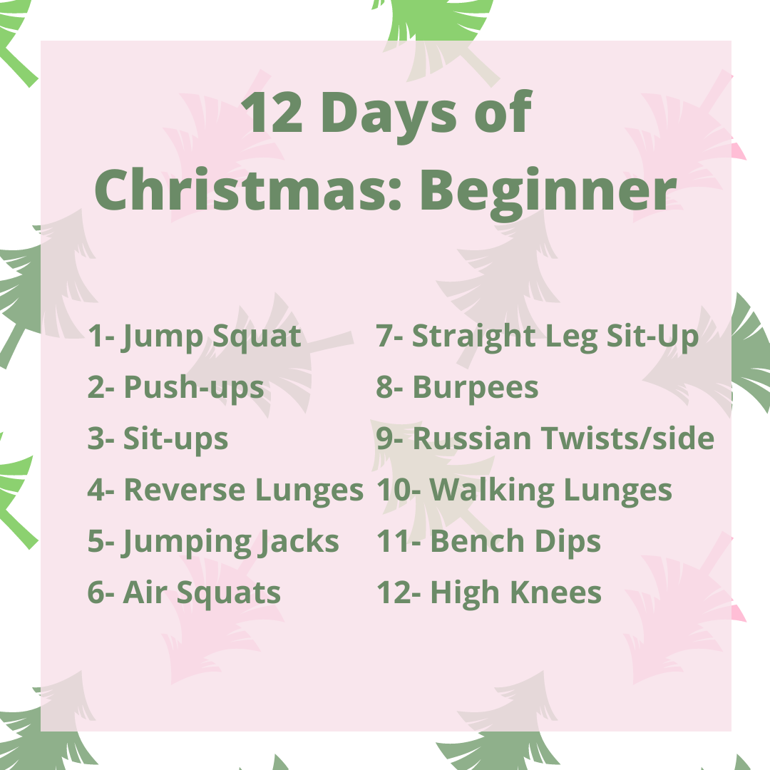 12 days of christmas workout